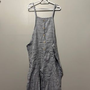 Light wash “Orange Farm” Jumpsuit Overalls Size XL